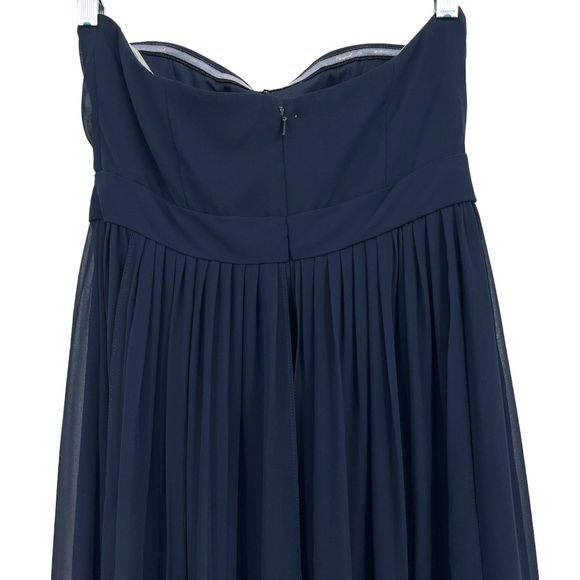 Jenny Yoo Annabelle Navy Size 4 Dress Formal Convertible Navy Prom Bridesmaid - Picture 9 of 16